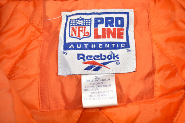 Vintage 90s Reebok Pro Line Cleveland Browns Puffer Jacket Size X-Large