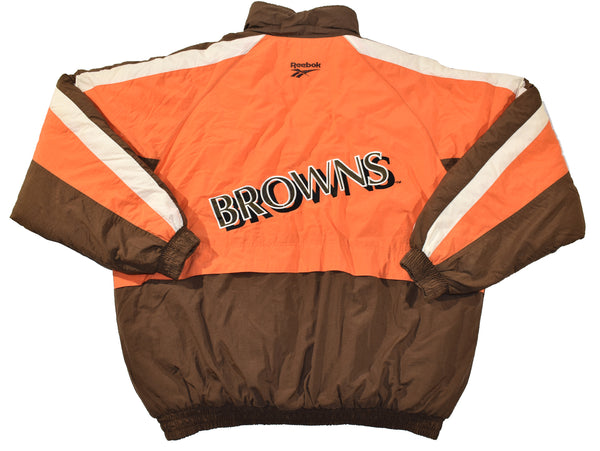 Vintage 90s Reebok Pro Line Cleveland Browns Puffer Jacket | Beyond 94