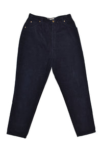 Vintage 90s Capaccino Navy Corduroy Pants Size Women's 28" x 28"