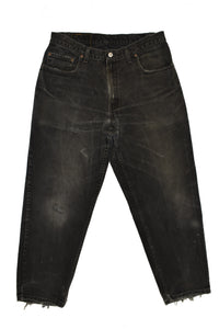 Vintage 90s Levis 550 Distressed Black Jeans Size 34" x 29"