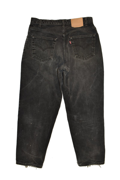 Vintage 90s Levis 550 Distressed Black Jeans Size 34" x 29"