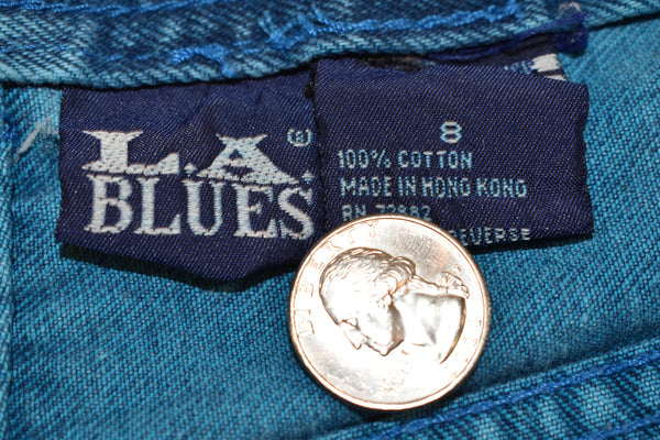 Vintage 90s La Blues Blue Denim Shorts Size Women's 27" Waist
