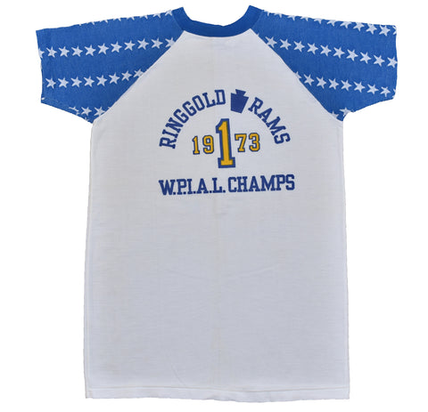 1973 DS Ringgold Rams WPIAL Champs Single Stitch Shirt Size Large