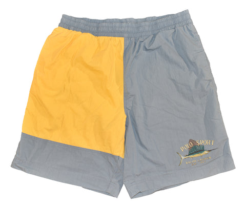 Vintage 90s Polo Sport Marlin Two Tone Swim Trunks Size X-Large