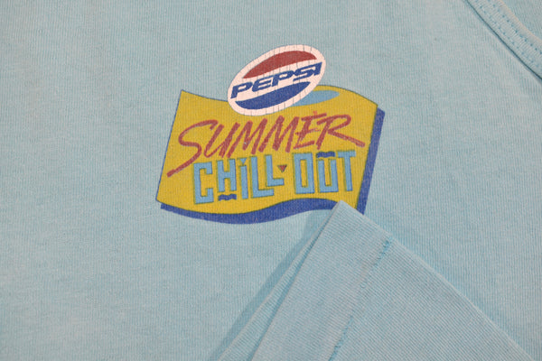 Vintage 90s Pepsi Summer Chill-Out Tank Top Shirt Size X-Large