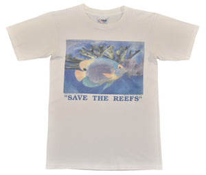 1994 Save The Reefs Fish Nature Shirt Size Small