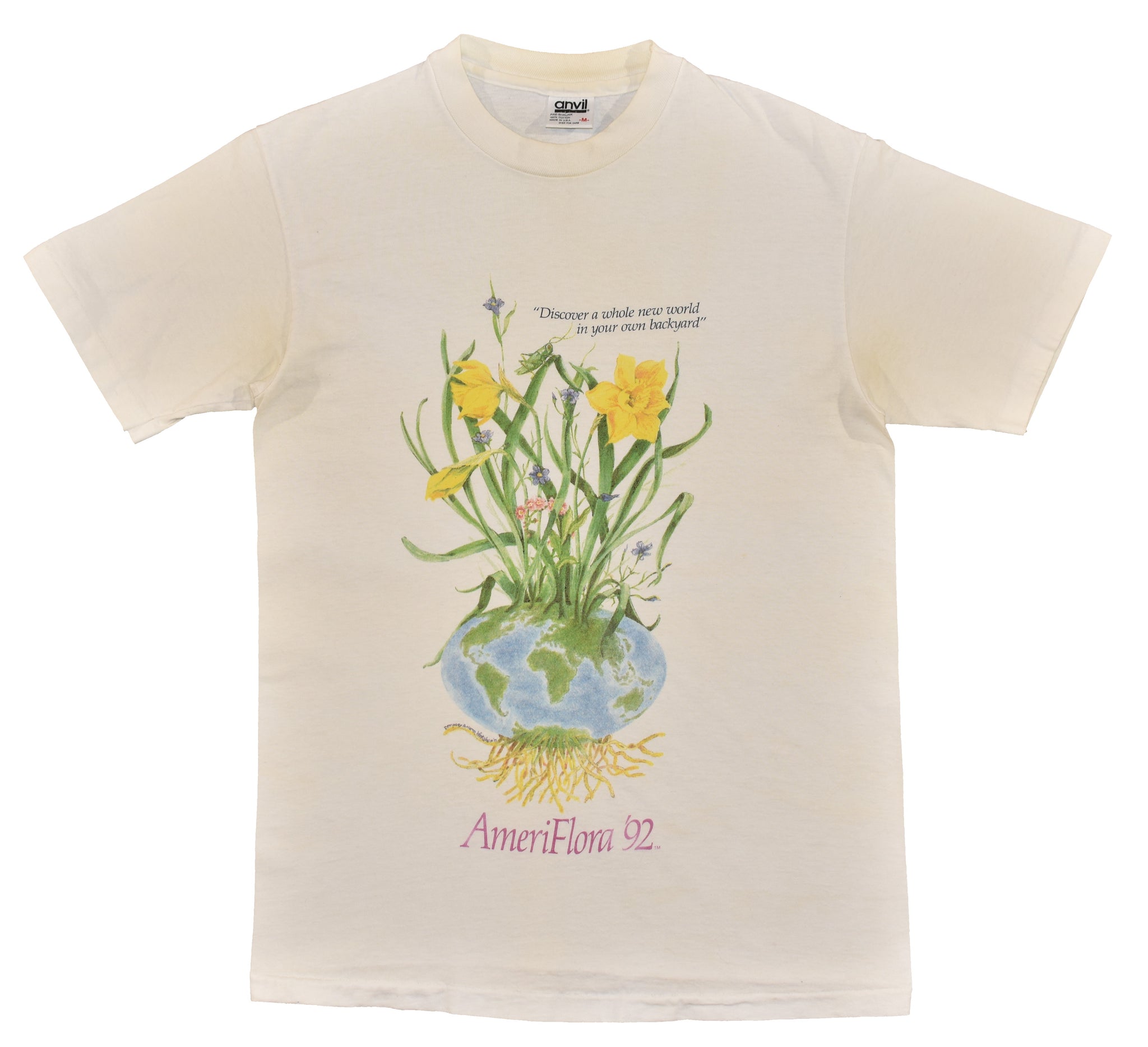 1992 Ameriflora Flower Nature Single Stitch Shirt Size Medium