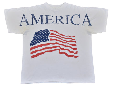 Vintage 90s America Spellout Shirt Size X-Large