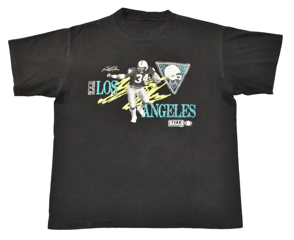 Vintage 90s LA Raiders Bo Jackson No Fear Single Stitch Shirt | Beyond 94