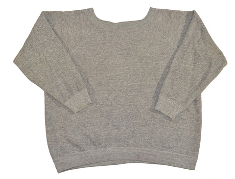 Vintage 60s 70s Grey Blank Sweatshirt Size X-Large