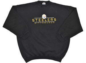 Vintage 90s Pittsburgh Steelers Embroidered Logo 7 Sweatshirt Size XX-Large