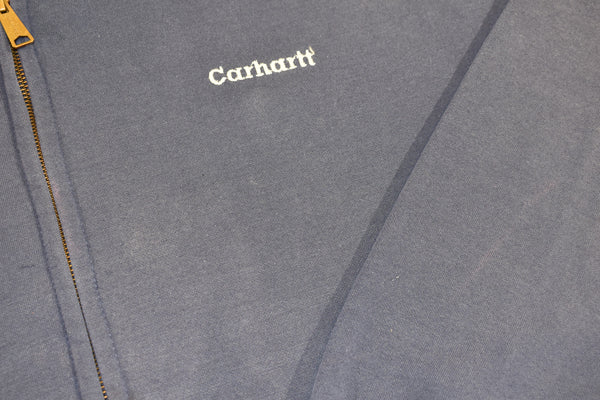 Vintage 90s Carhartt Embroidered Zip Up Hoodie Size XX-Large