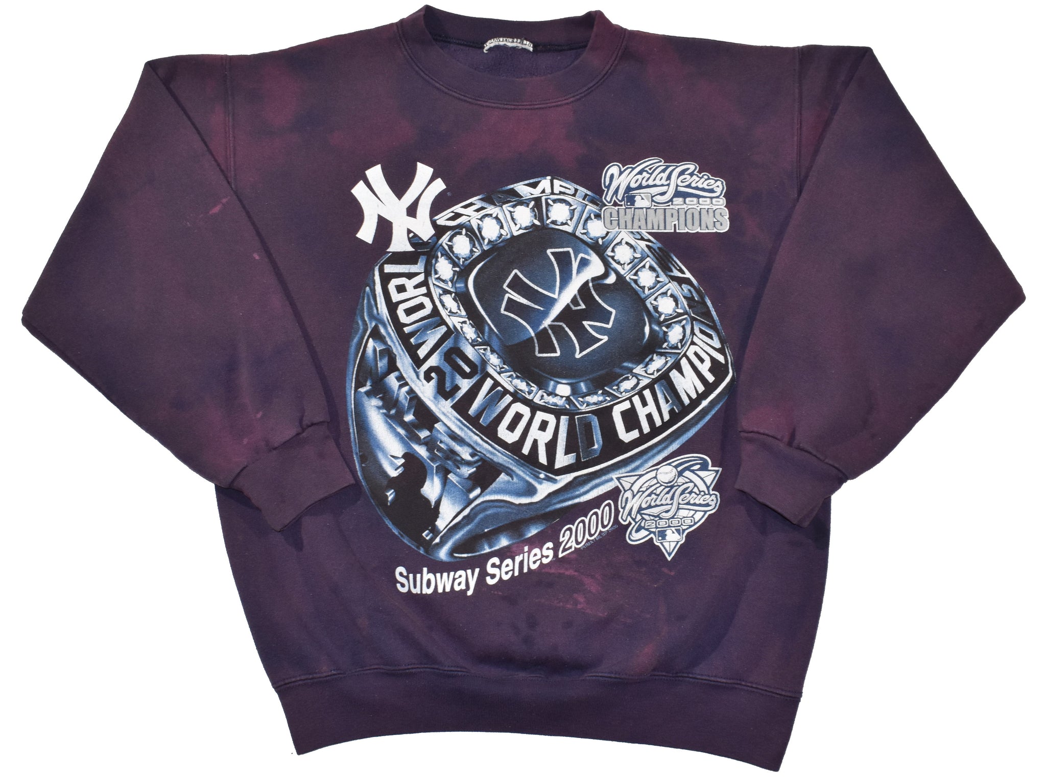 Vintage 2000 New York Yankees Bleach Dyed Sweatshirt | Beyond 94