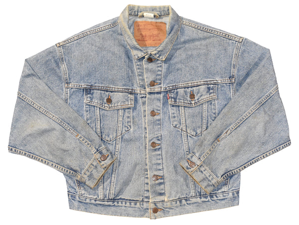 Vintage 90s Levis Denim Jean Light Wash Jacket | Beyond 94