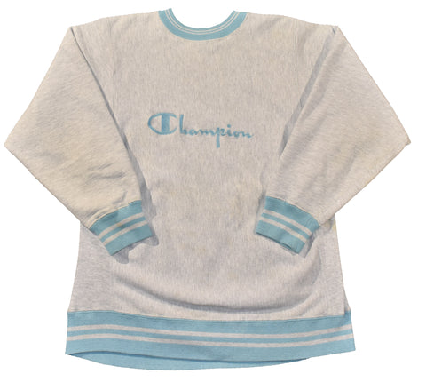 Vintage 90s Cotton Candy Champion Embroidered Reverse Weave Sweatshirt | Beyond 94