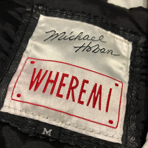 Vintage 90s Michael Hoban WHEREMI USA Leather Jacket Size Medium
