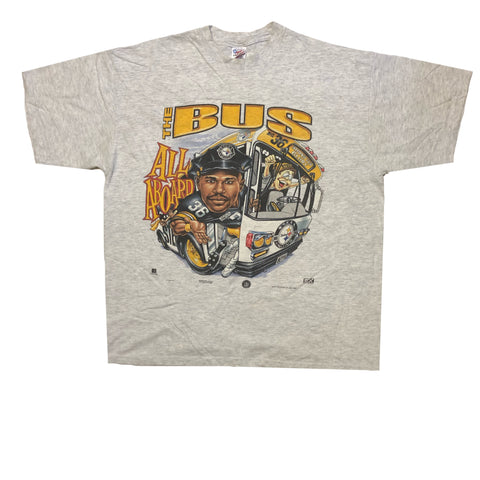 Vintage 1997 Pittsburgh Steelers Jerome Bettis Caricature Shirt | Beyond 94