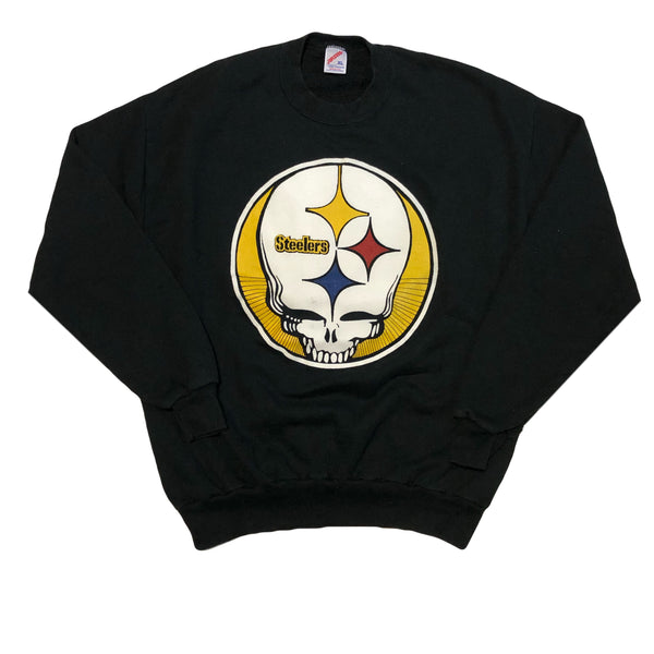 Vintage 90s Grateful Dead Steelers Steal Your Face Sweatshirt | Beyond 94