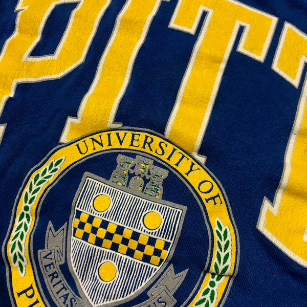 Vintage 80s University Of Pitt Sweatshirt Size Medium