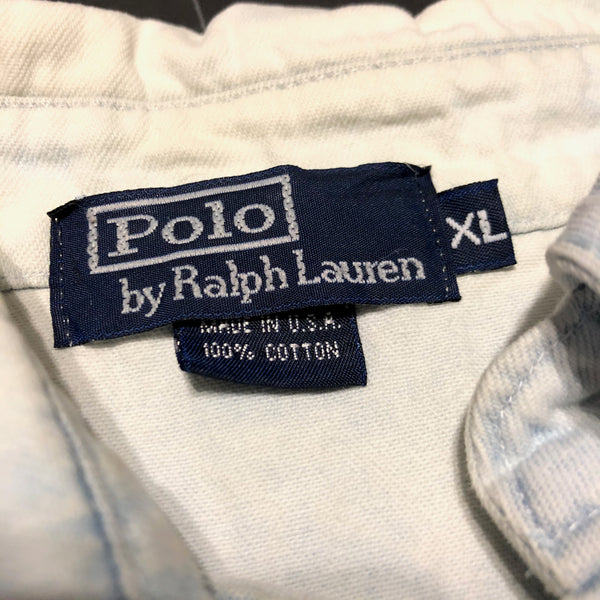 Vintage 90s Made In USA Ralph Lauren Chambray Shirt Size X-Large