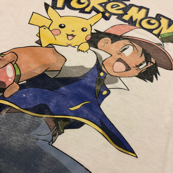Vintage 1999 Pokemon Ash & Pikachu Distressed Shirt | Beyond 94