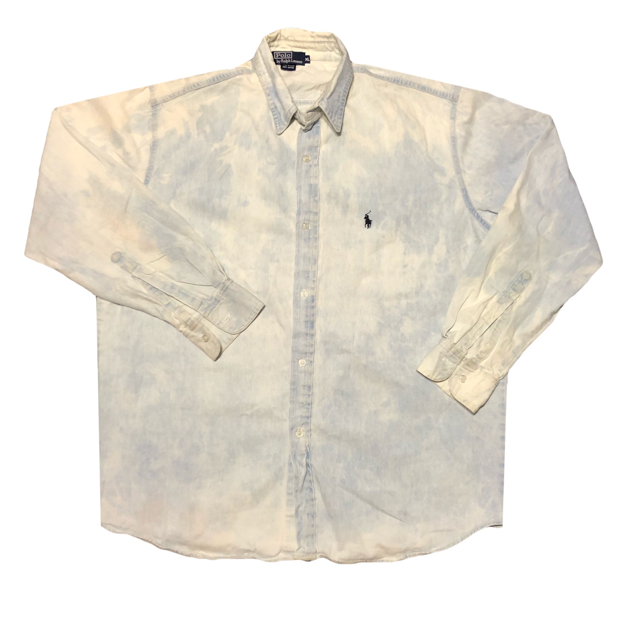 Vintage 90s Made In USA Ralph Lauren Chambray Shirt | Beyond 94