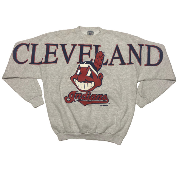 Vintage 1996 Cleveland Indians Spellout Sweatshirt | Beyond 94