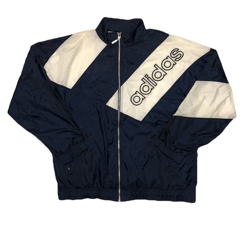 Vintage 90s Adidas Spell Out Windbreaker Jacket | Beyond 94