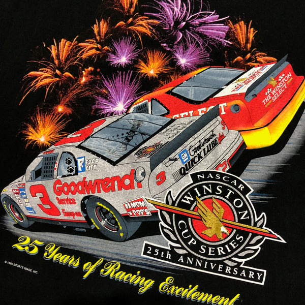 1995 DS Dale Earnhardt Winston Cup 25 Year Anniversary Single Stitch Shirt Size X-Large