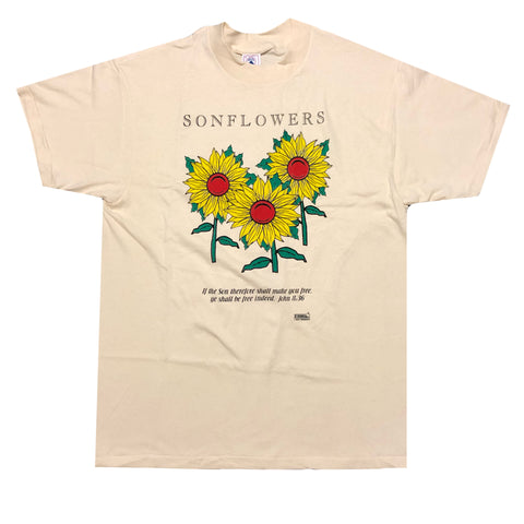 Vintage 90s DS Christian Son Flowers Single Stitch Shirt | Beyond 94