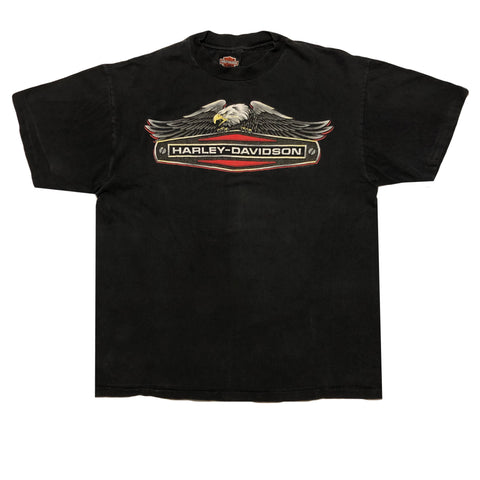 Vintage 90s Harley Davidson Eagle Decal Single Stitch Shirt | Beyond 94