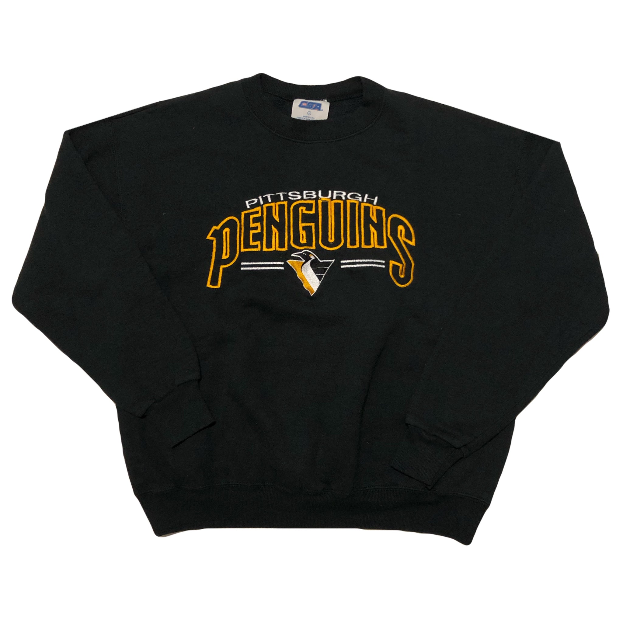 Vintage 90s Pittsburgh Penguins Embroidered Sweatshirt | Beyond 94