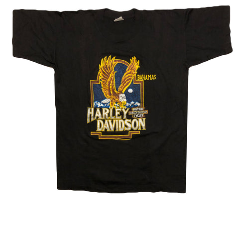 Vintage 80s DS Harley Davidson Bahamas Single Stitch Shirt | Beyond 94