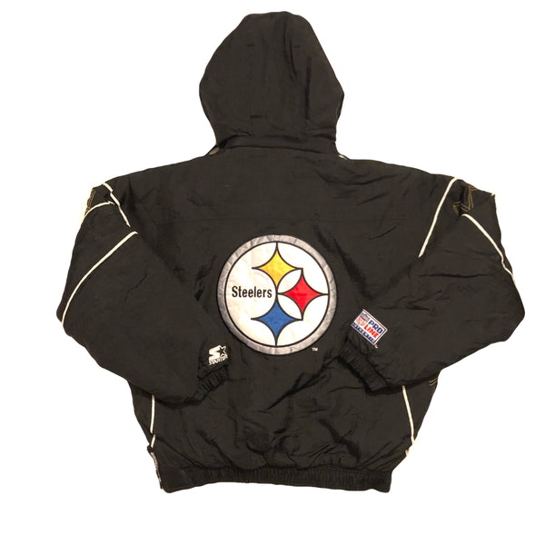 Vintage 90s Pittsburgh Steelers Starter Pro Line Puffer Jacket | Beyond 94
