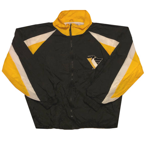 Vintage 90s Pittsburgh Penguins Script Windbreaker Jacket | Beyond 94