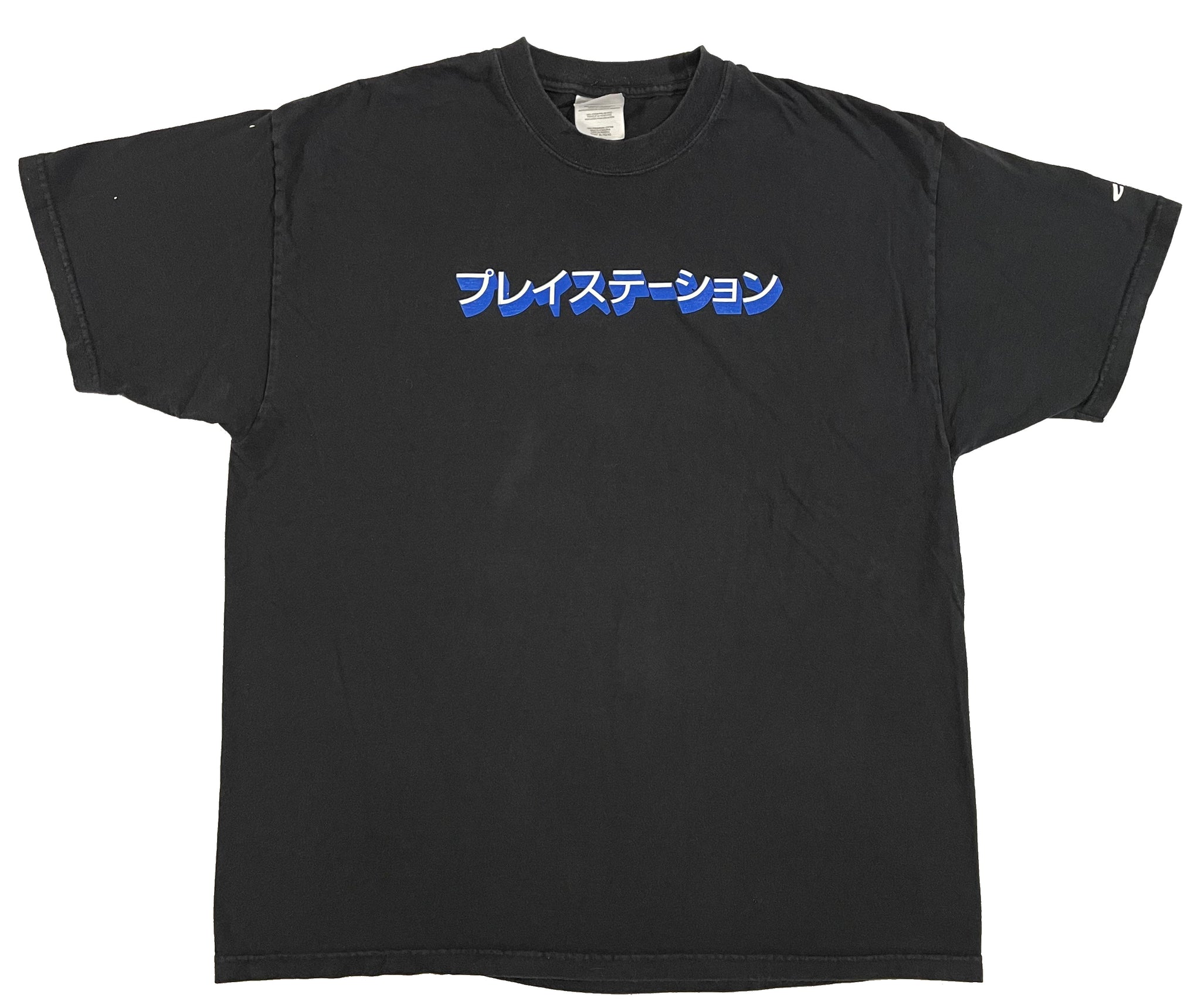 Vintage 00s Playstation Kanji Spellout Promo Shirt Size X-Large