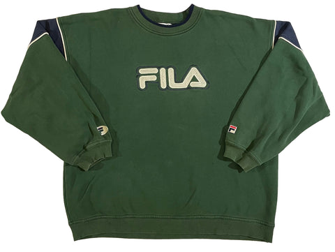 Vintage 90s Fila Embroidered Sweatshirt Size XX-Large