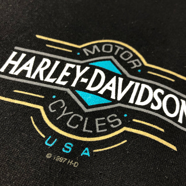 1997 Harley Davidson Gatto Zip Up Bomber Jacket Size X-Large