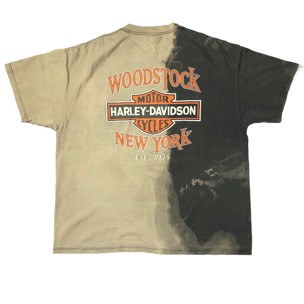 Vintage 1998 Harley Davidson Woodstock 1/1 Bleach Dyed Shirt | Beyond 94