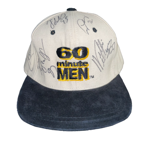 Vintage 90s DS Pittsburgh Steelers 60 Minute Men Autographed Snapback Hat