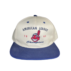 1995 DS Cleveland Indians American League Champions Snapback Hat