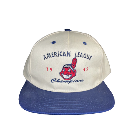 1995 DS Cleveland Indians American League Champions Snapback Hat