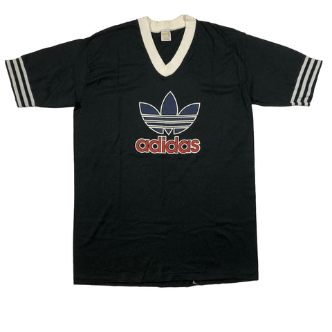 Vintage 80s Adidas Bootleg 50/50 Blend Single Stitch Shirt | Beyond 94