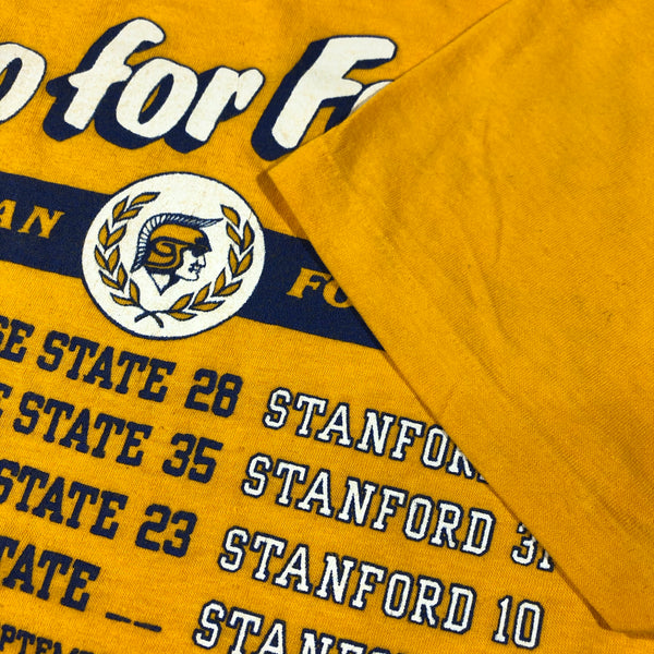 Vintage 1984 San Jose Spartan Go For Four 50/50 Blend Single Stitch Shirt | Beyond 94