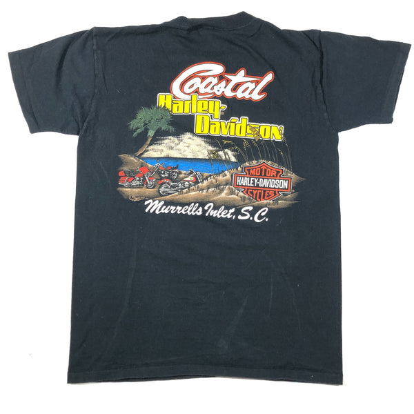 Vintage 1987 Harley Davidson Coastal Henley Single Stitch Shirt | Beyond 94