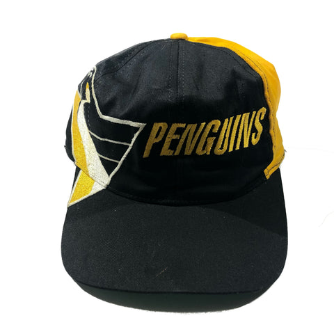 Vintage 90s Pittsburgh Penguins Big Logo Snapback Hat | Beyond 94