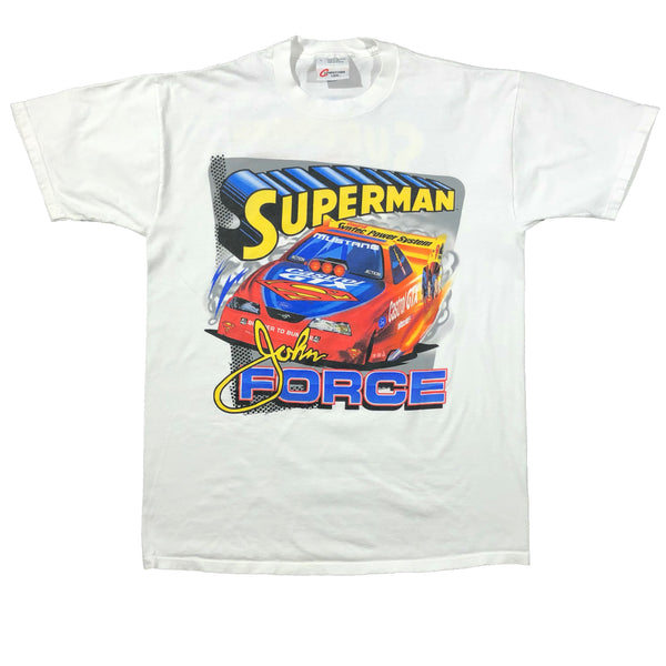 Vintage 1999 John Force Superman NASCAR Shirt | Beyond 94