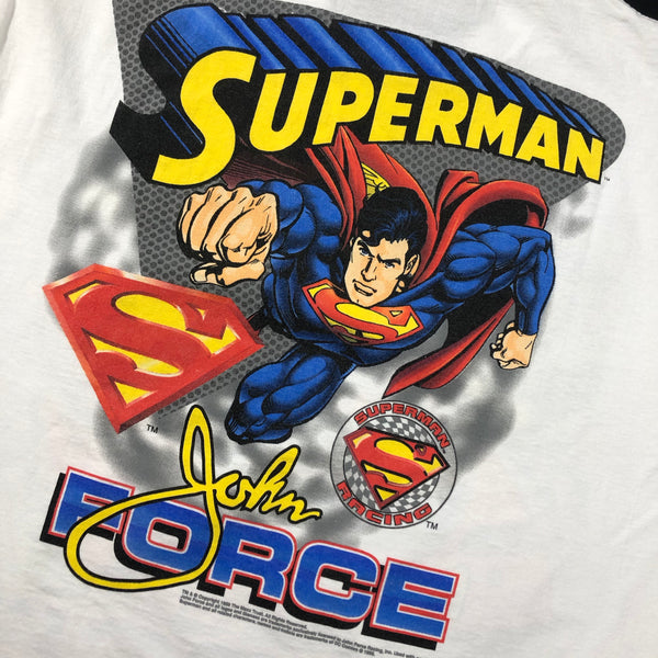 1999 John Force Superman NASCAR Shirt Size Large