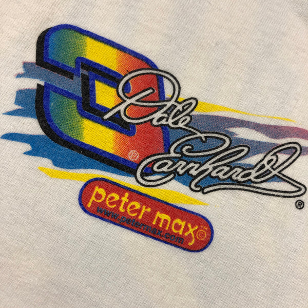 Vintage 90s Dale Earnhardt Peter Max Nascar Racing Shirt Size Large