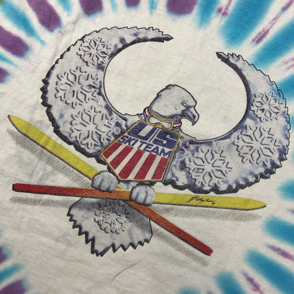 1997 Grateful Dead US Ski Team Tie Dye Band Shirt Size X-Large